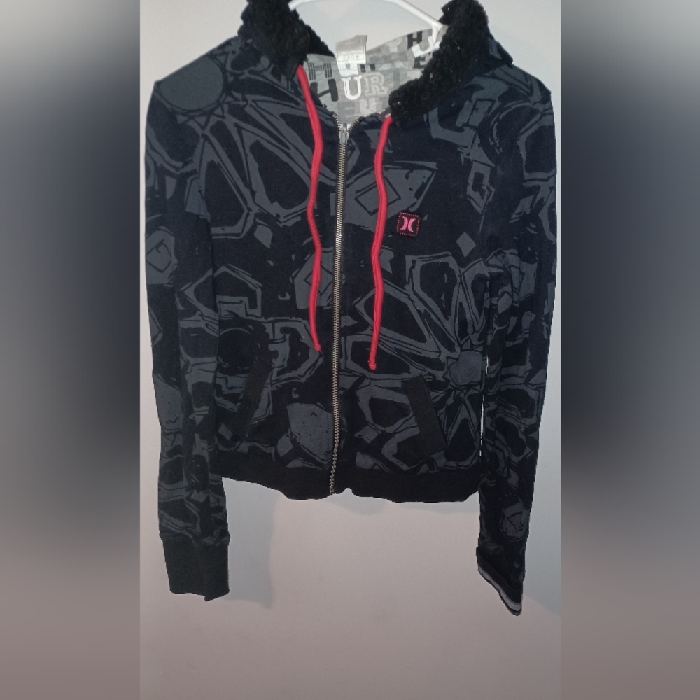 Hurley zip front hoodie